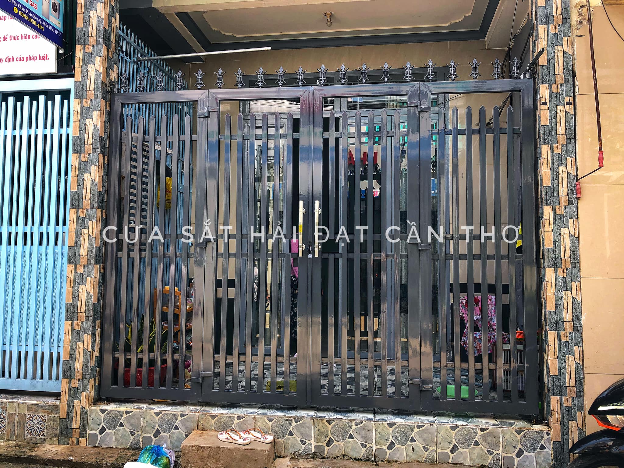 Thi công cổng sắt 