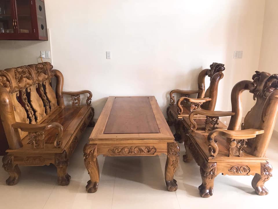 Bộ bàn ghế gỗ phòng khách 