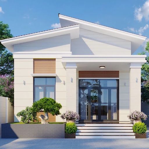 Thiết kế nhà ống 1 tầng