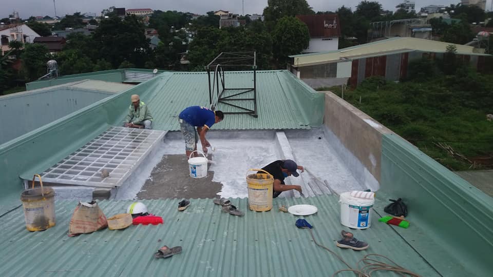 Thi công chống thấm sàn mái