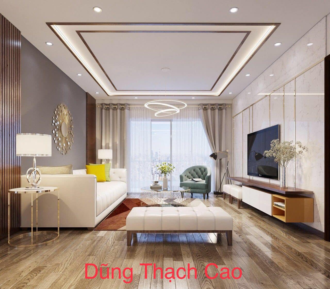 Thi công trần vách cao 