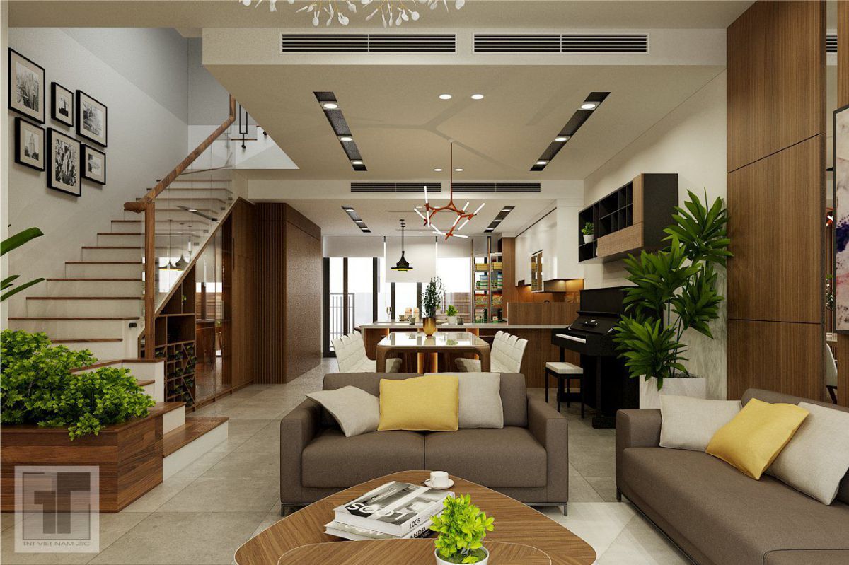 Thiết kế thi công nhà liền kề GAMUDA LAND
