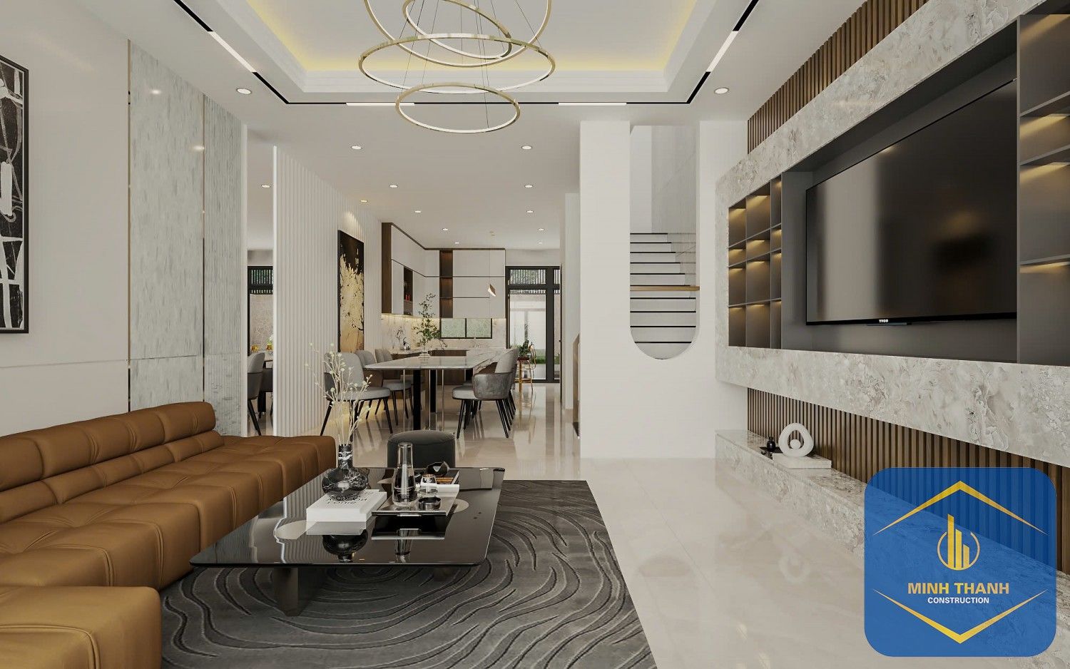 Thiết Kế  Thi Công Nội Thất Căn 100m2 Capella Gói 8 Mỹ Gia Nha Trang