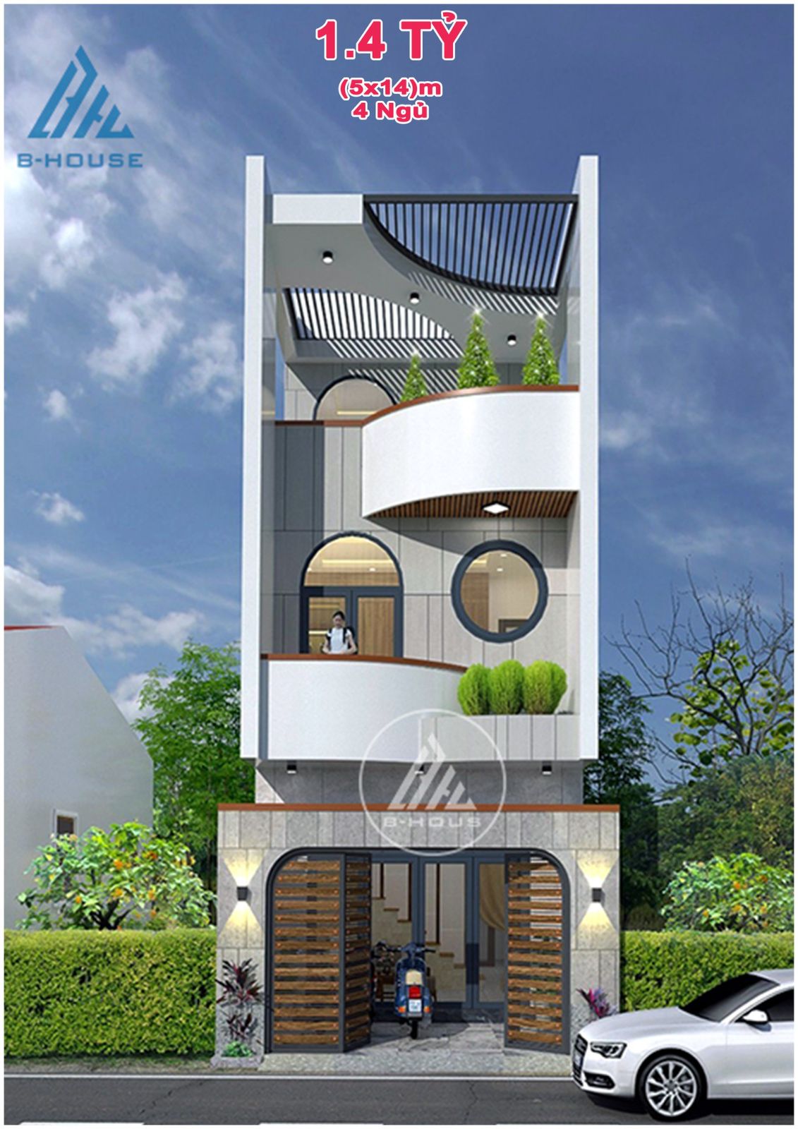 Thiết kế hoàn thiện nhà phố 