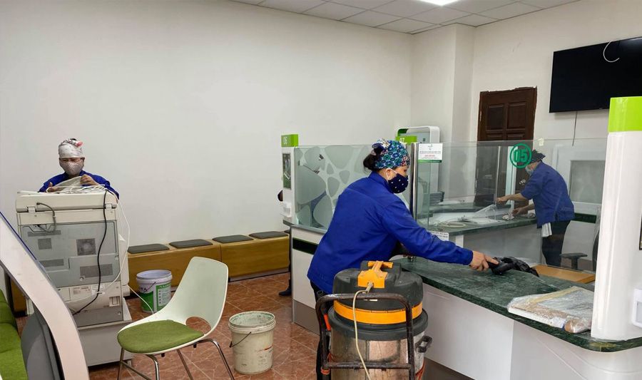 Vệ sinh VietcomBank Hà Nam