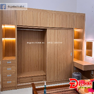 Tủ quần áo hiện đại gỗ MDF