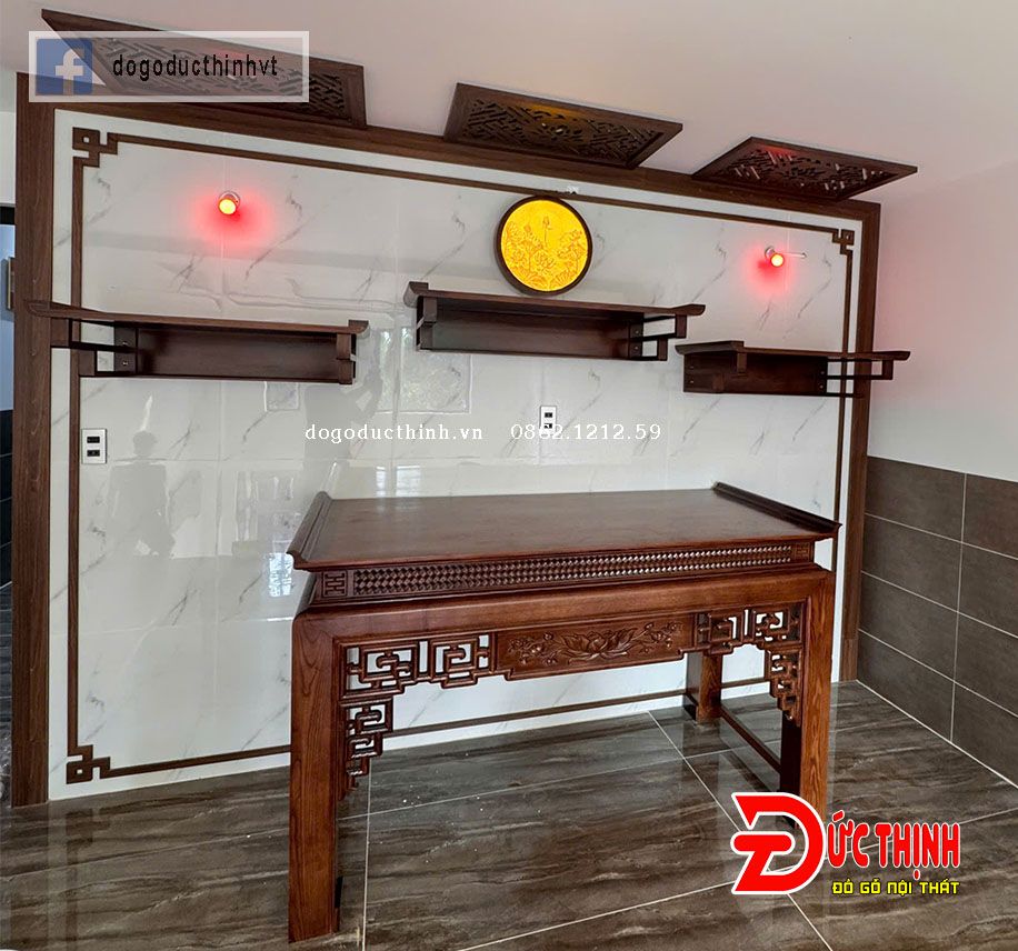 thi công trang trí trọn gói phòng thờ chung cư phòng thờ căn hộ