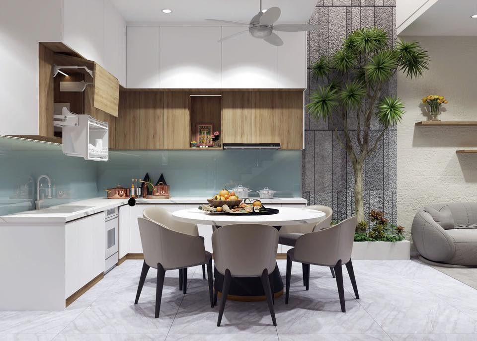 Thiết kế nội thất căn bếp 