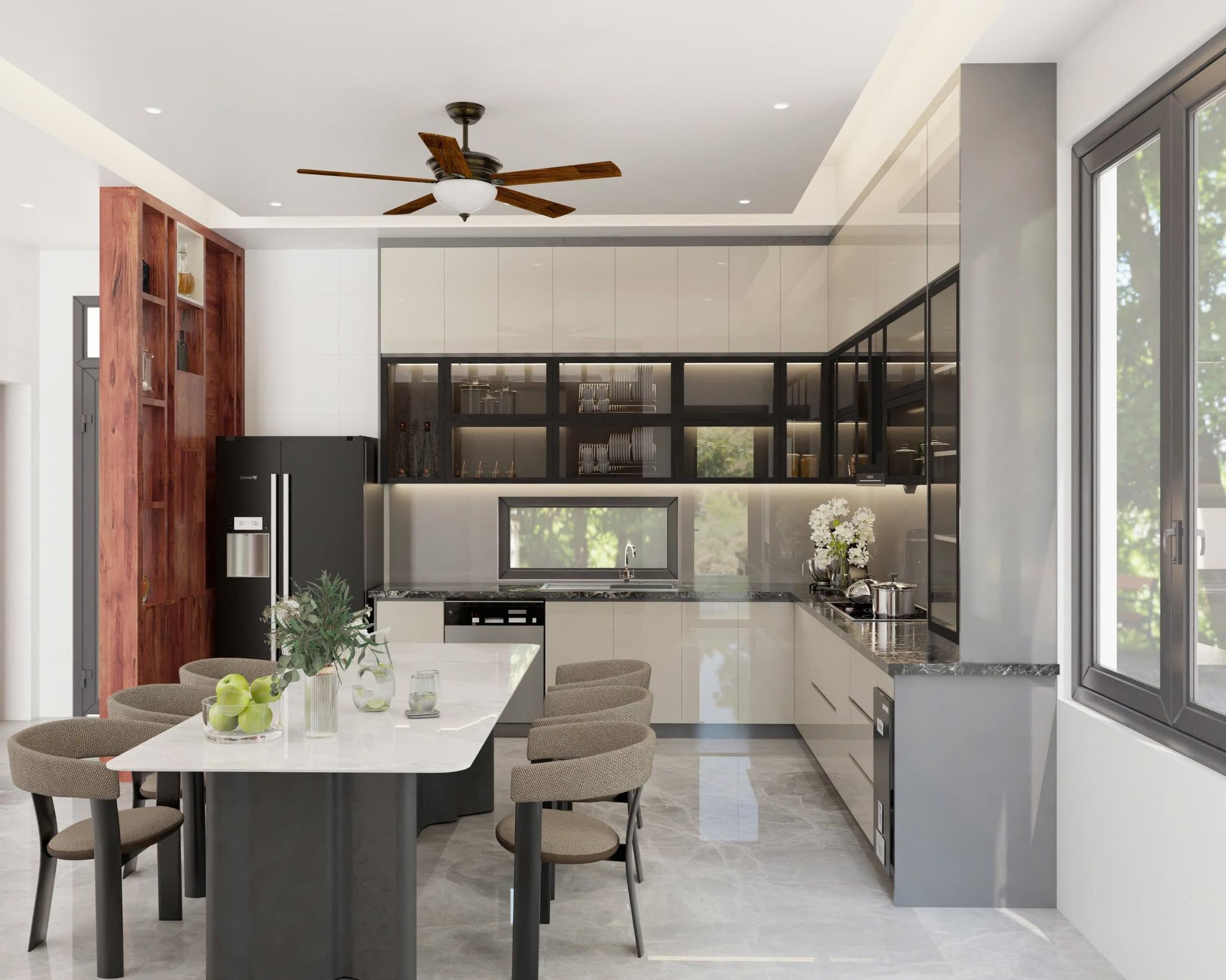 Thiết kế khu vực bếp và nhà ăn 