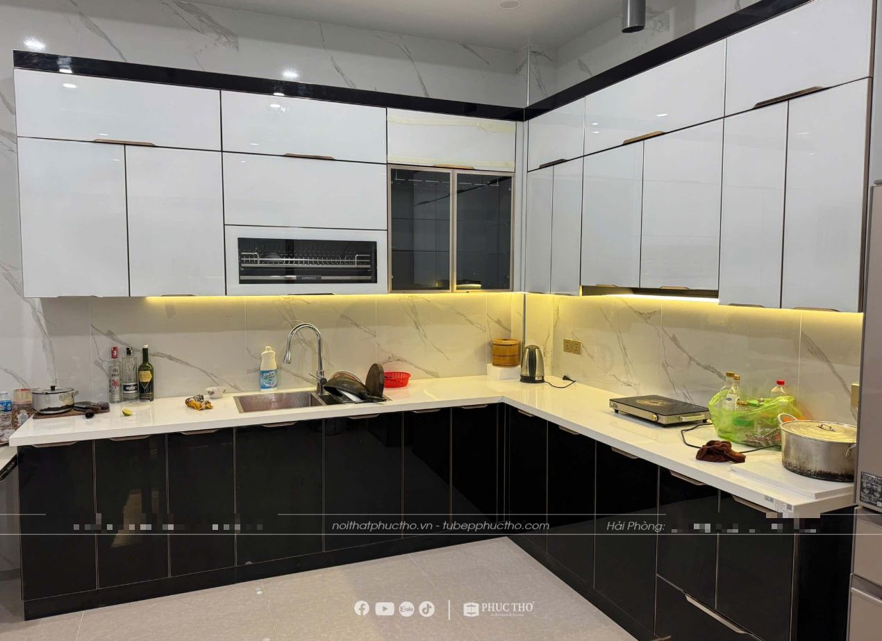 Hoàn hiện tủ bếp hiện đại