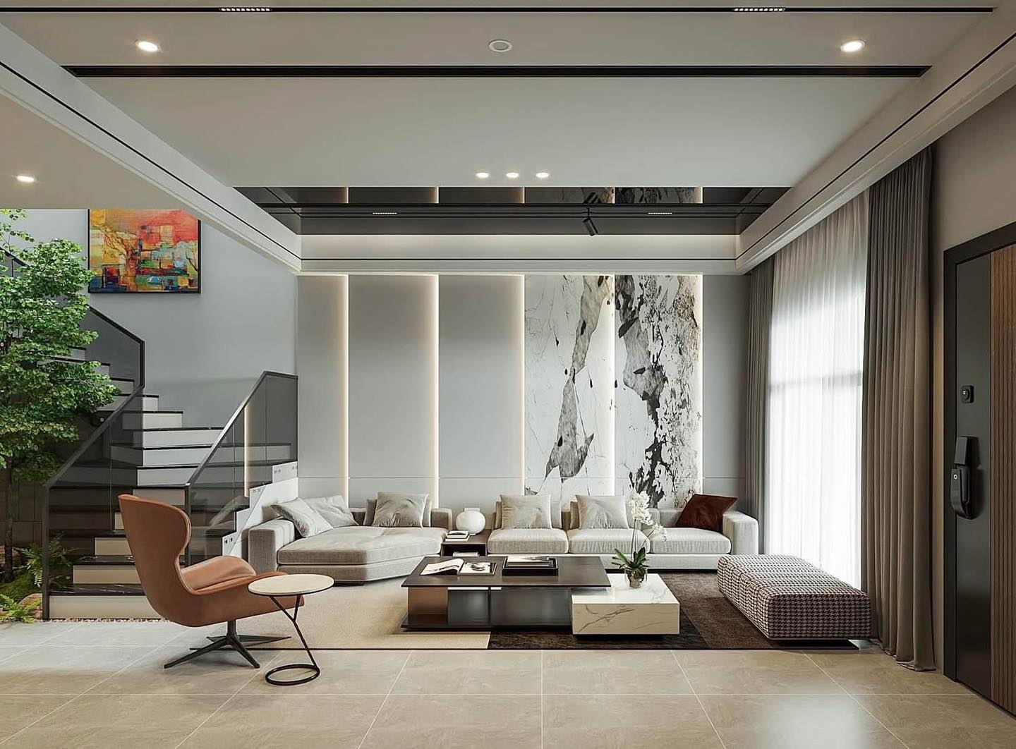 Thiết kế nội thất phòng khách 