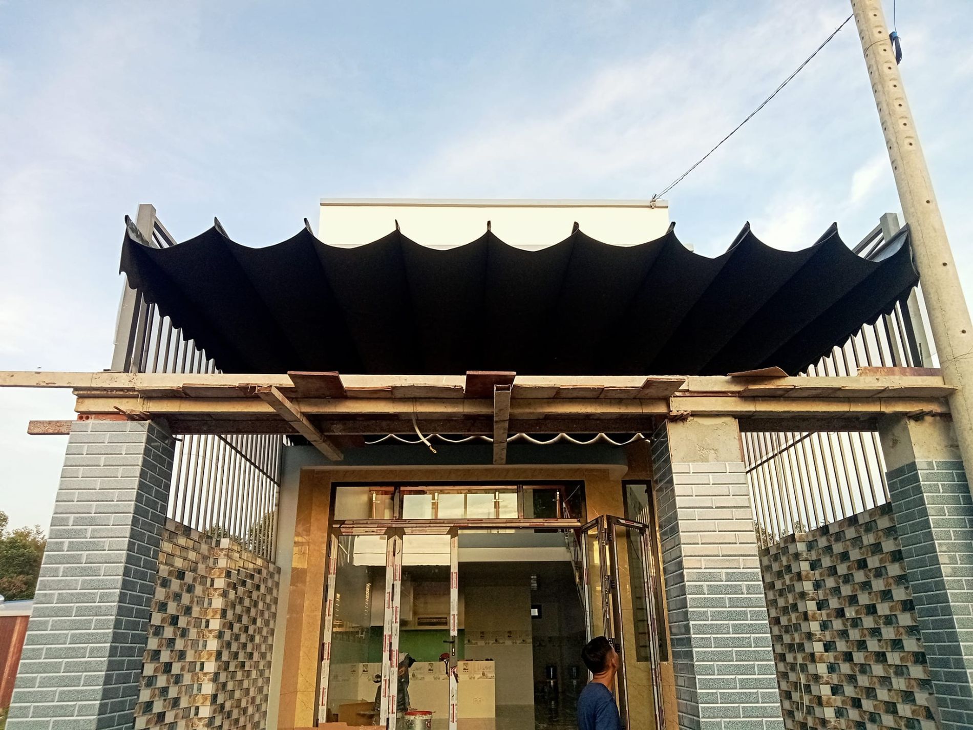 Lắp mái xếp cho gia đình