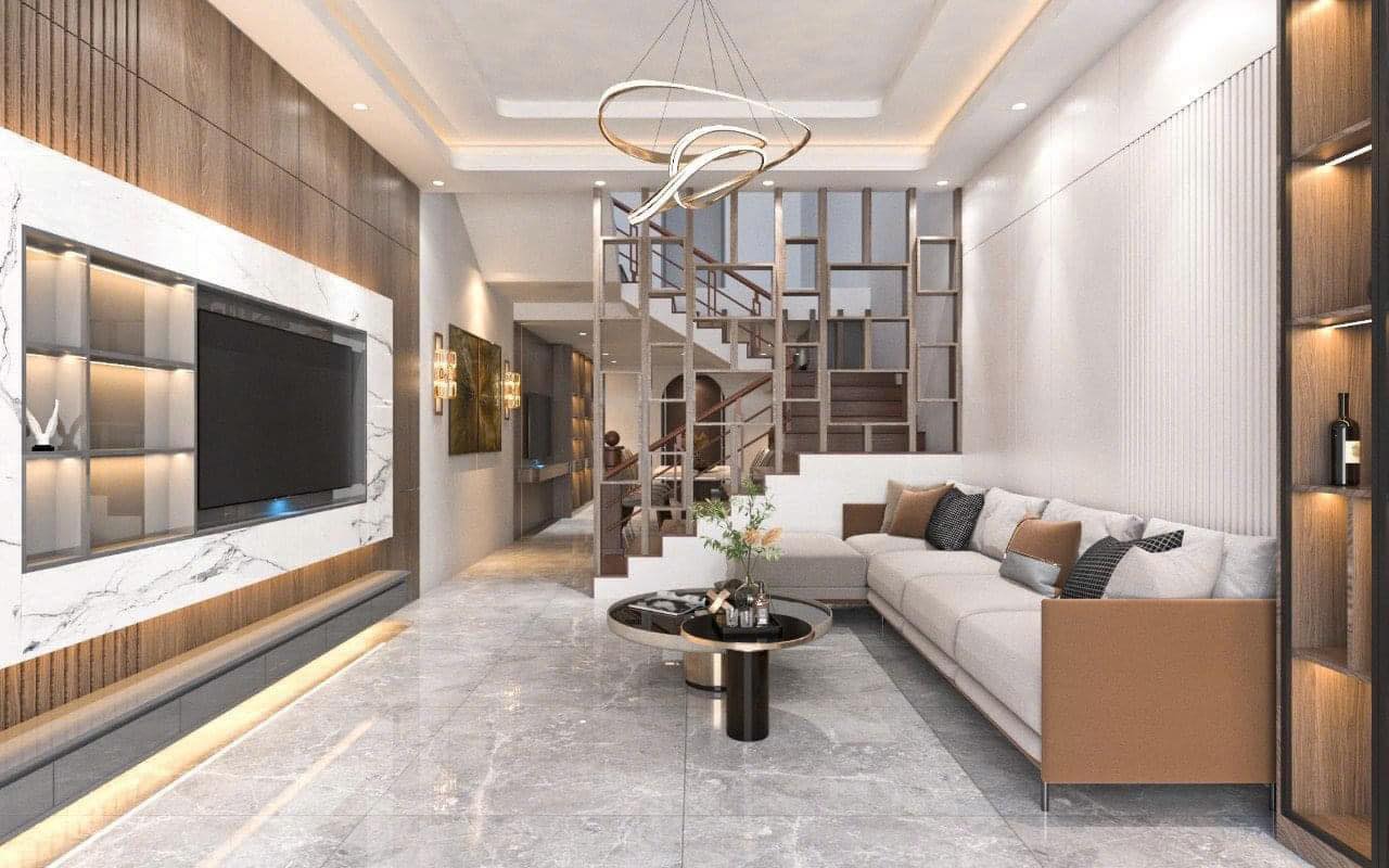 Thiết kế thi công nội thất cho phòng khách 