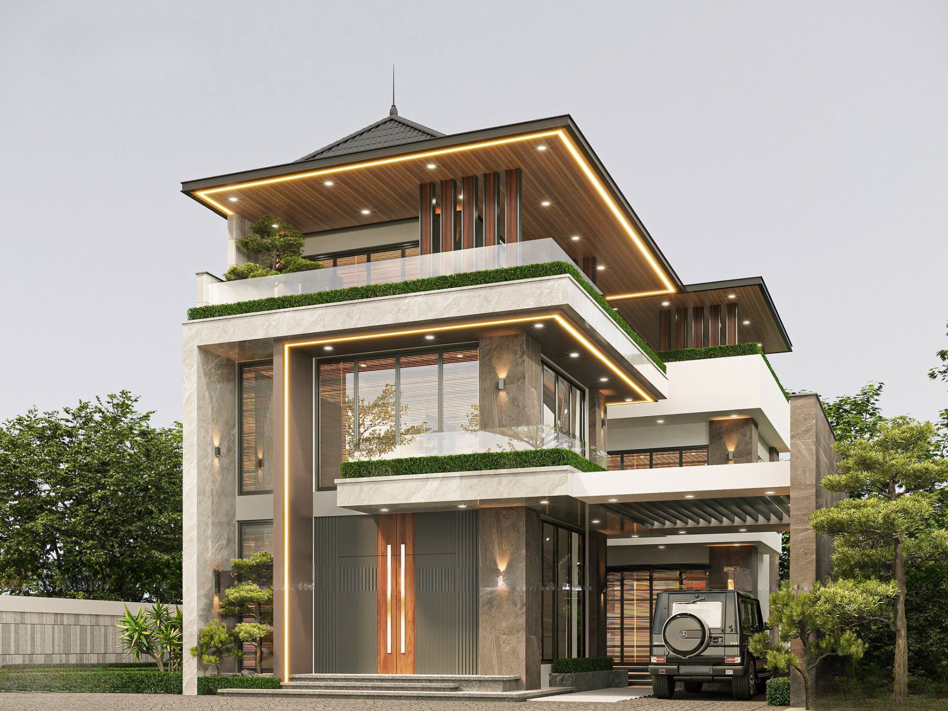 Thi công xây biệt thự 