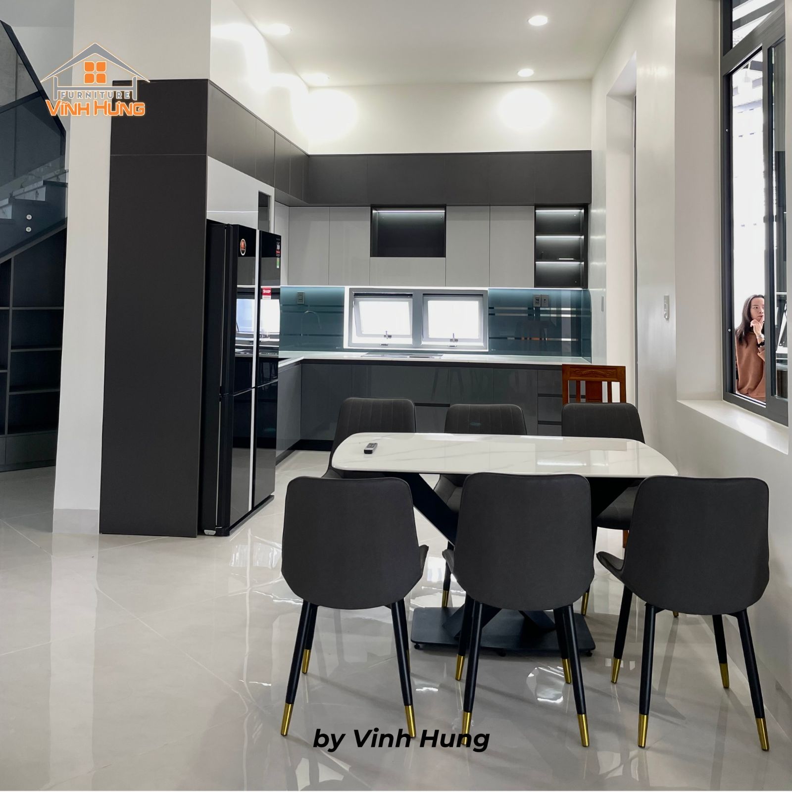 Thi công nội thất khu vực bếp 