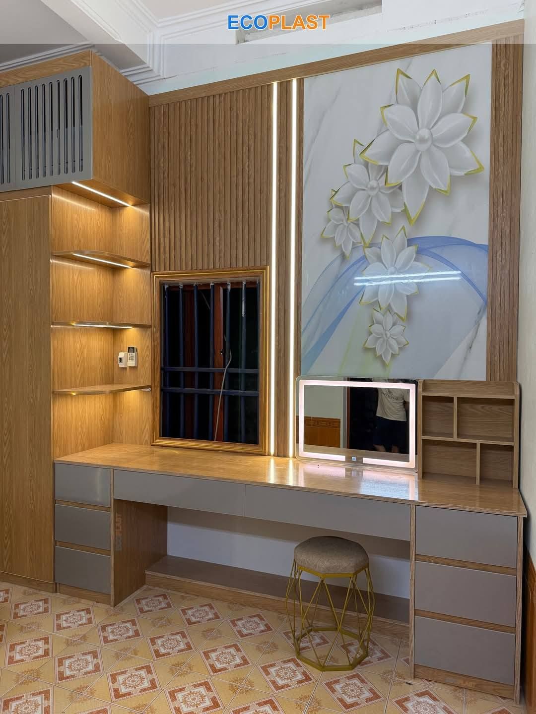 Thiết kế khu vực bàn trang điểm