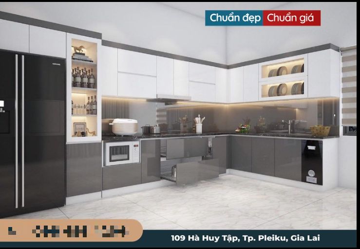 Thi công tủ bếp 