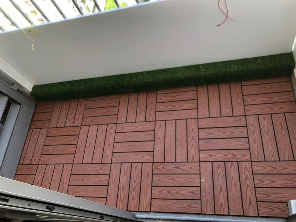 Sàn nhựa vân gỗ ban công