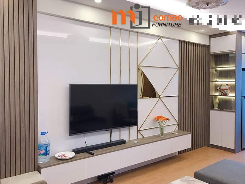 Hoàn thiện lắp đặt kệ tivi