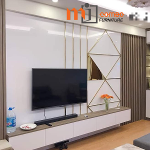 Hoàn thiện lắp đặt kệ tivi