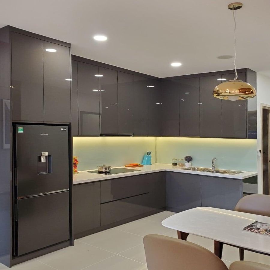 Thi công hoàn thiện tủ bếp 