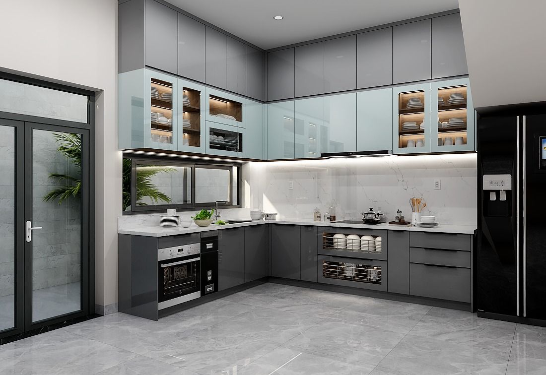 Hoàn thiện tủ bếp hiện đại