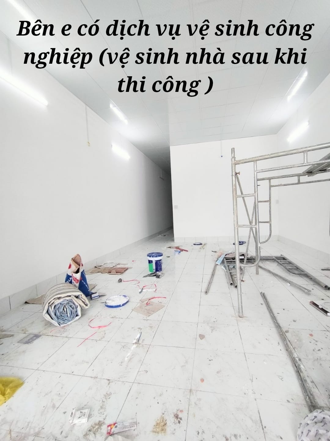 Vệ sinh nhà sau xây dựng