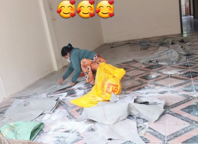Vệ sinh nhà sau xây dựng