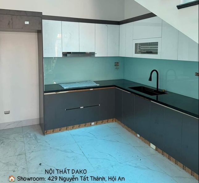 Thiết kế tủ bếp hiện đại chữ L 