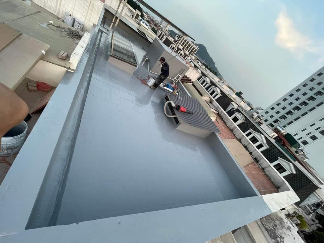 Thi công chống thấm sàn mái 
