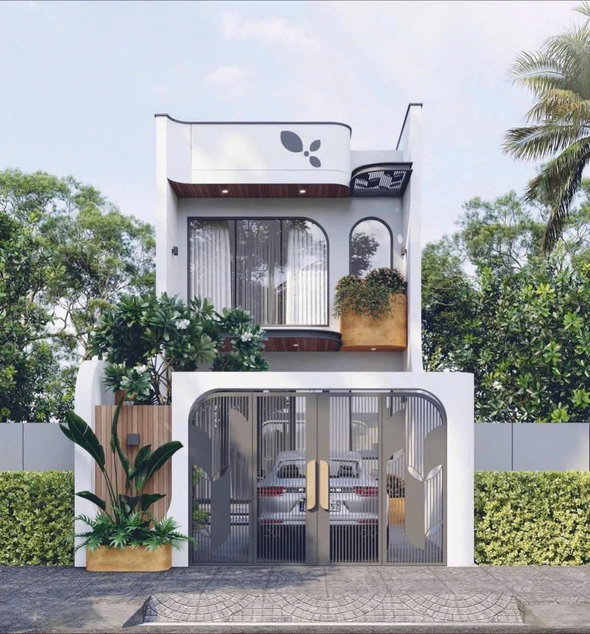 Xây dựng nhà 2 tầng hiện đại 