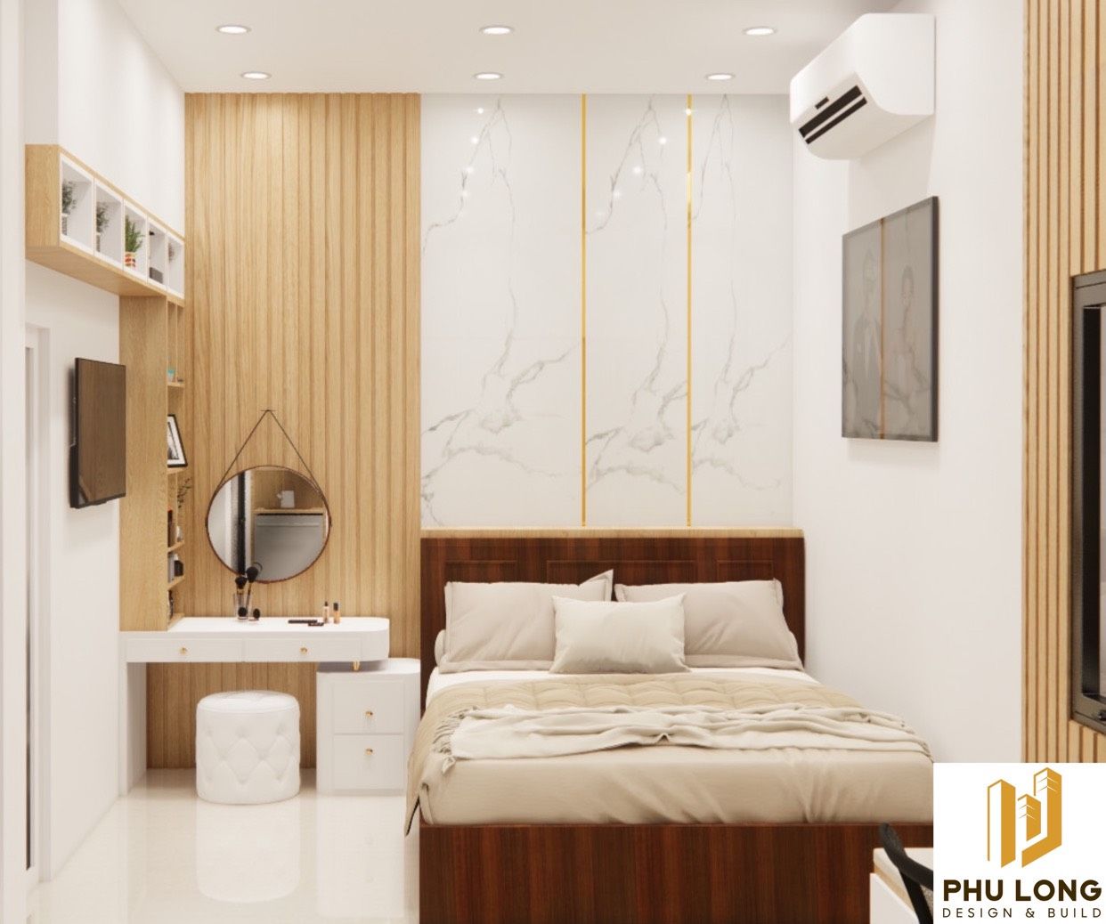 Thiết kế thi công nội thất phòng ngủ 
