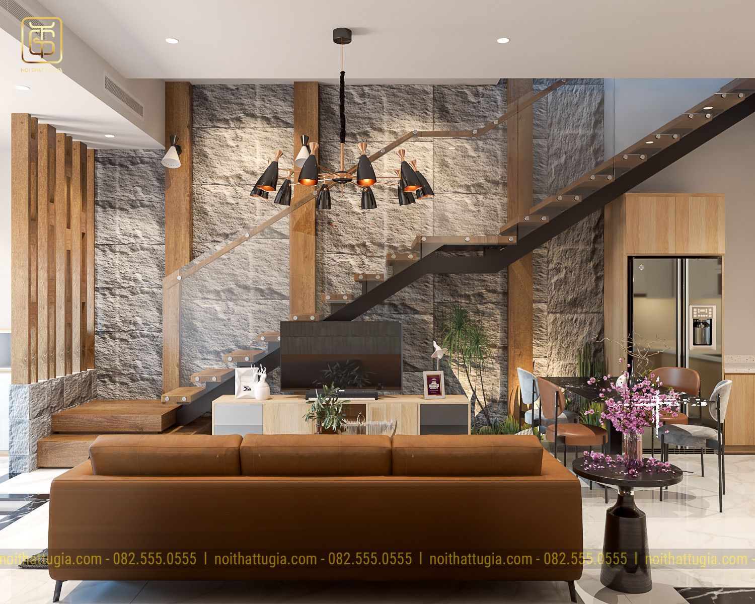 Thiết kế nội thất nhà phố