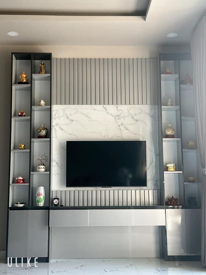 Thi công lắp đặt kệ tivi