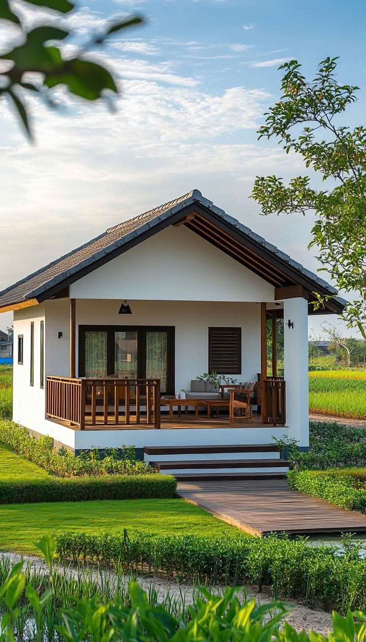 Kiểu nhà vường cấp 4 lắp ghép 