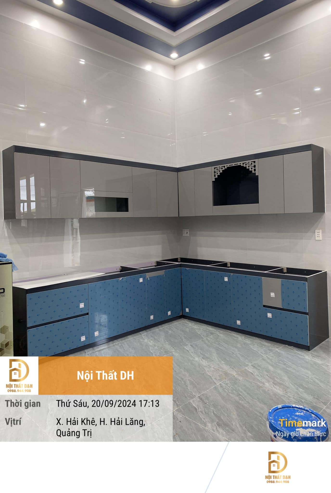 Thi công tủ bếp 