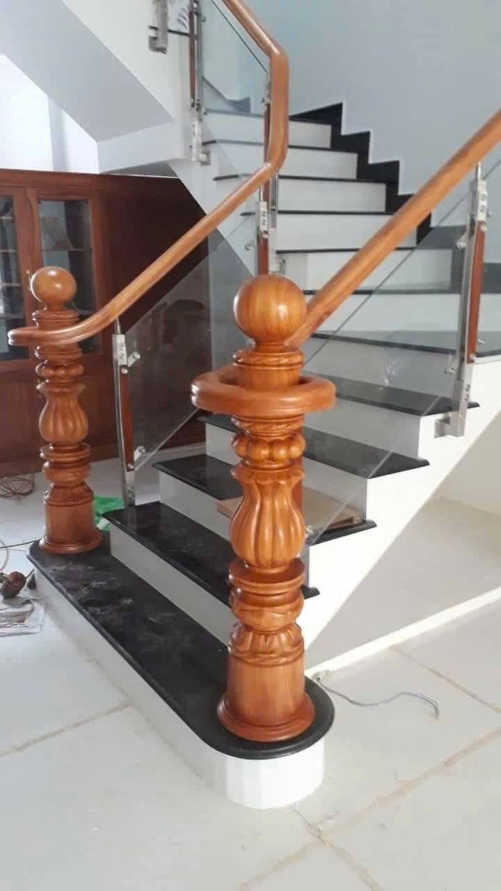 Lan can kính cường lực 