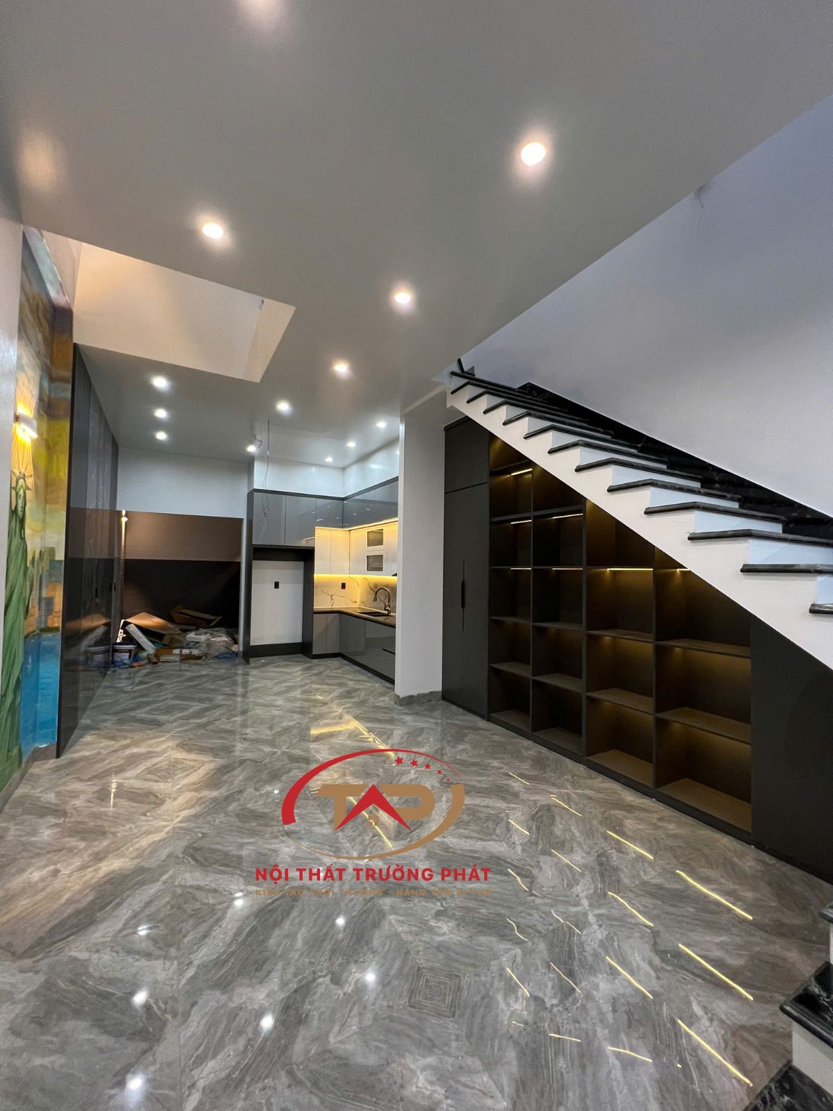 Nội thất phòng khách bếp