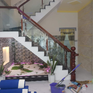 Lan can kính cường lực