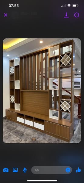 Kệ tivi kết hợp vách ngăn 