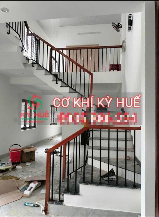 Lan can cầu thang sắt 