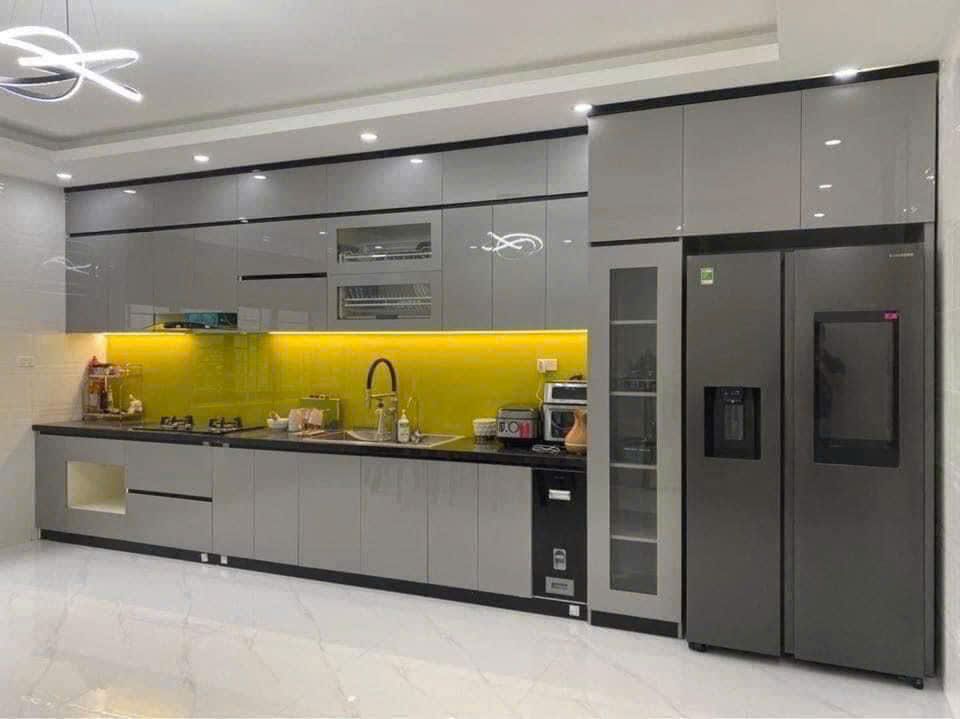 Thi công tủ bếp hiện đại
