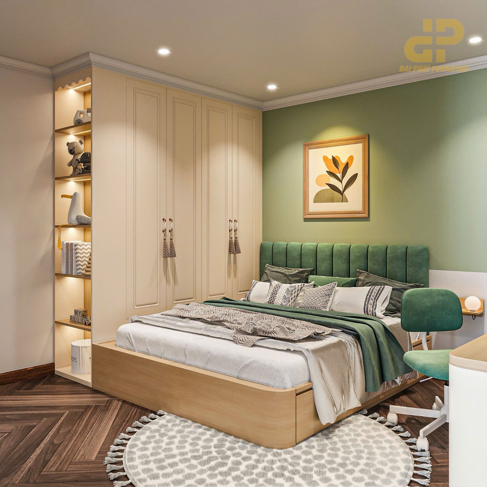 Hoàn thiện nội thất cho phòng ngủ hiện đại