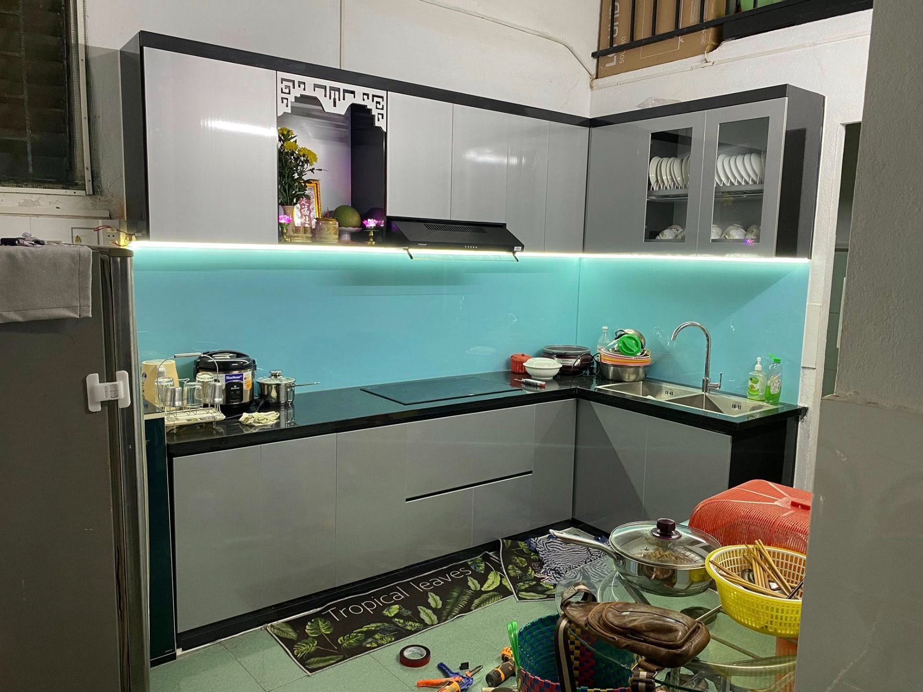 Thi công hoàn thiện tủ bếp 