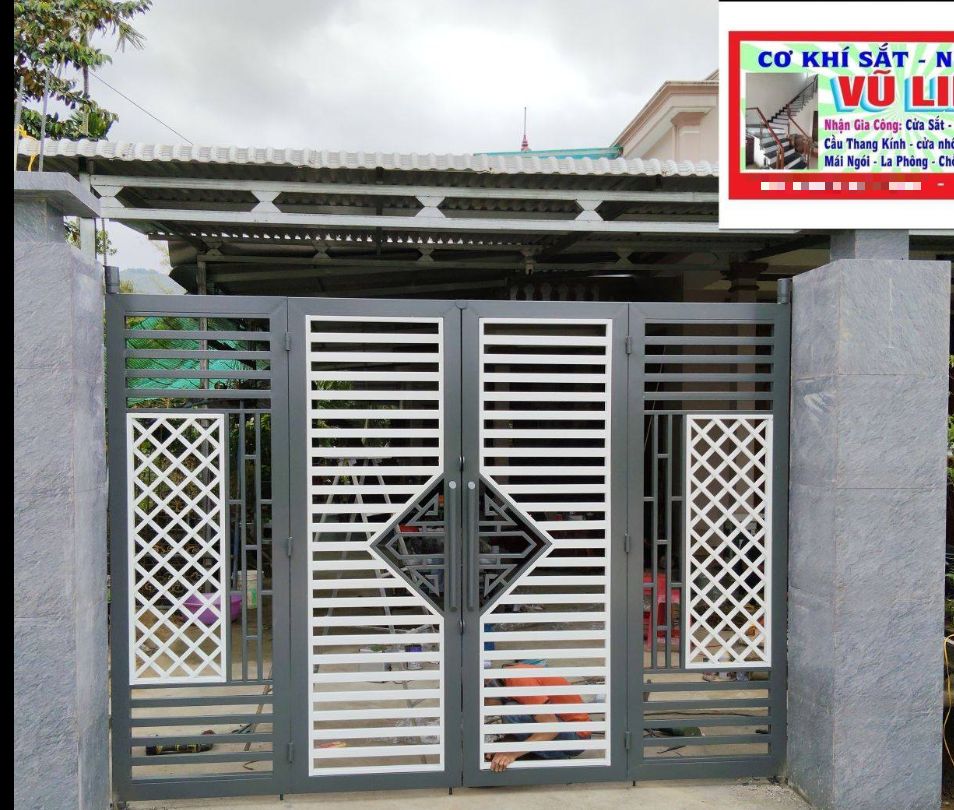 Thi công lắp cổng sắt 