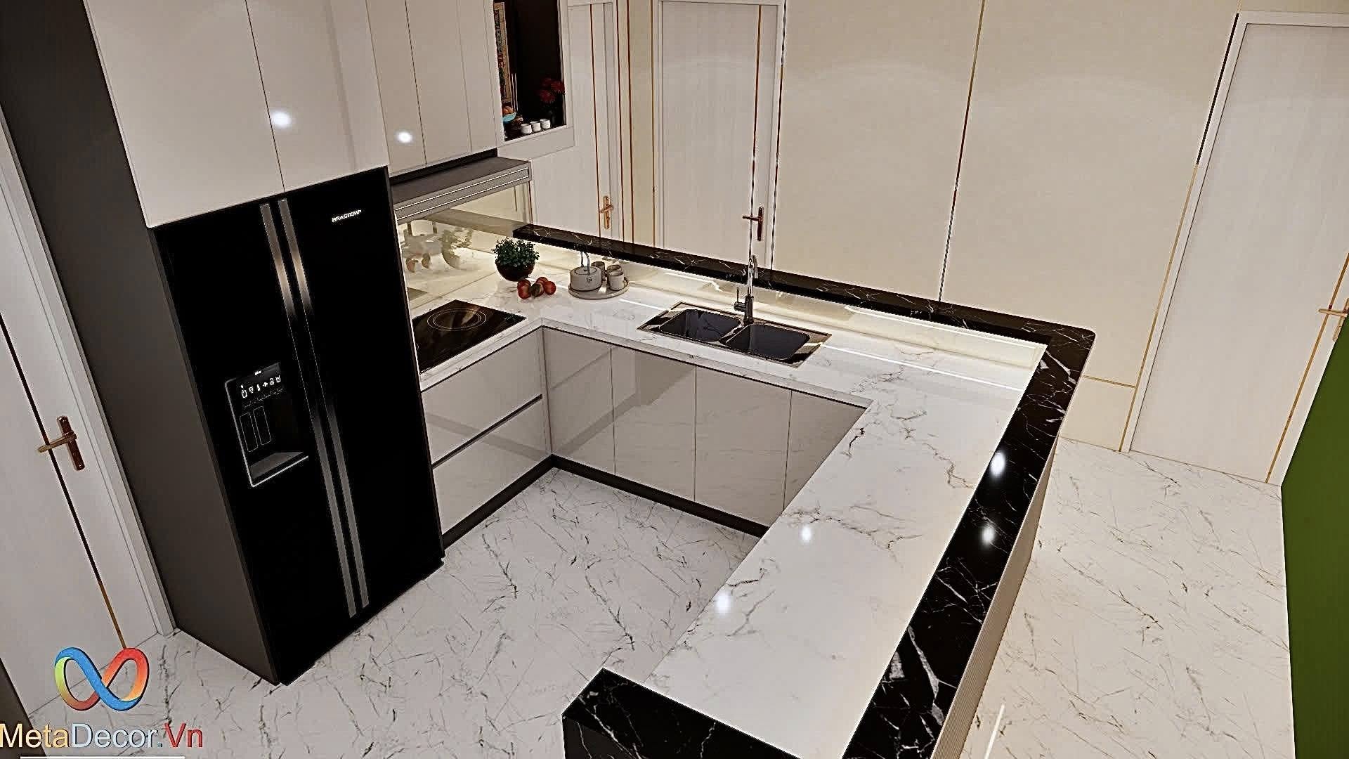Thiết kế thi công nội thất bếp hiện đại 