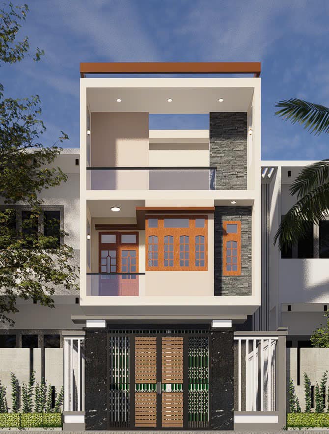 Thi công xây nhà phố 3 tầng