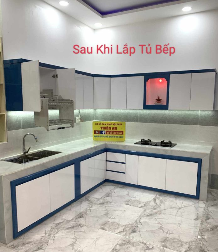 Thi công hoàn thiện tủ bếp 