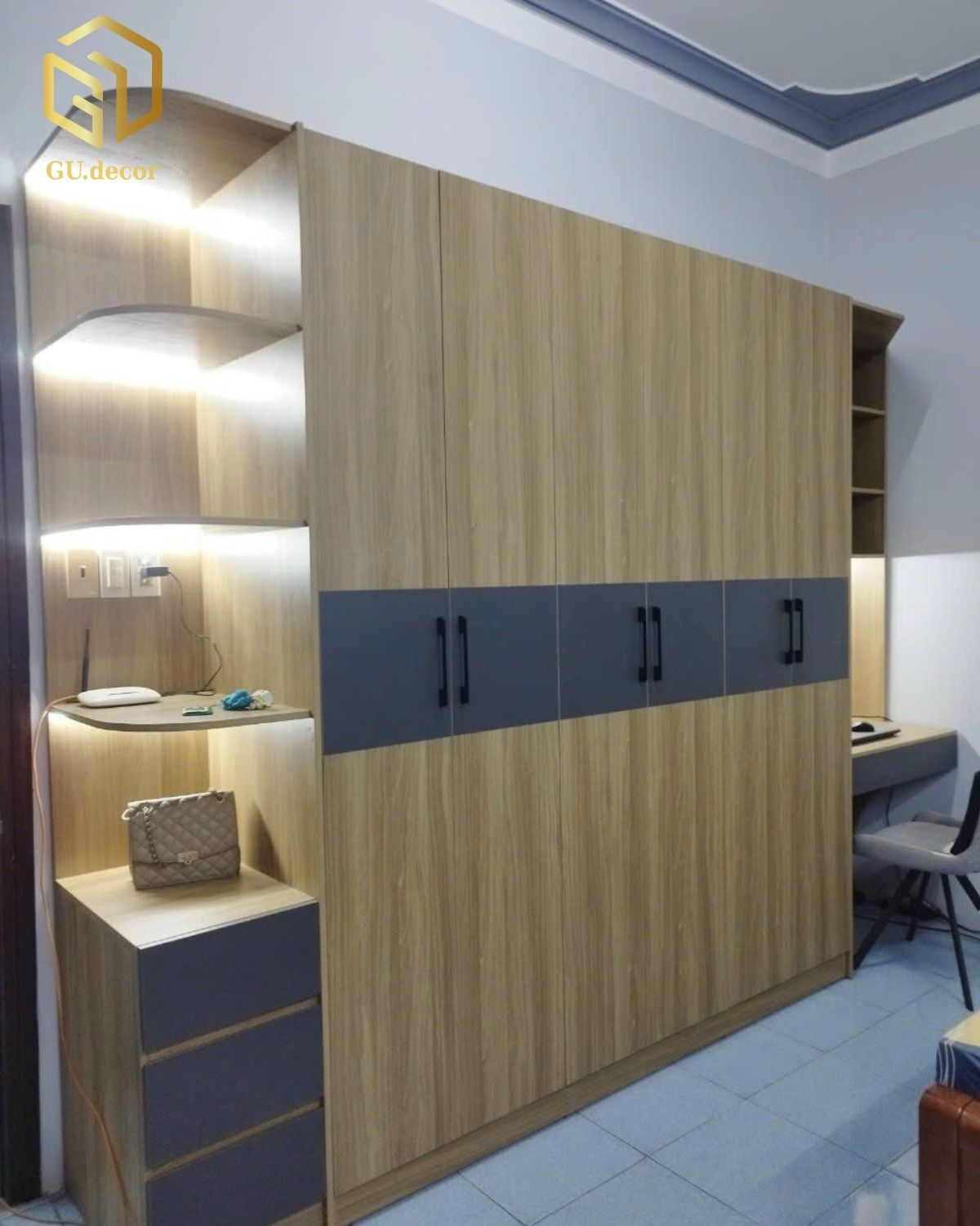 Tủ quần áo gỗ công nghiệp