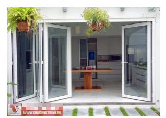 Cửa kính cường lực 4 cánh